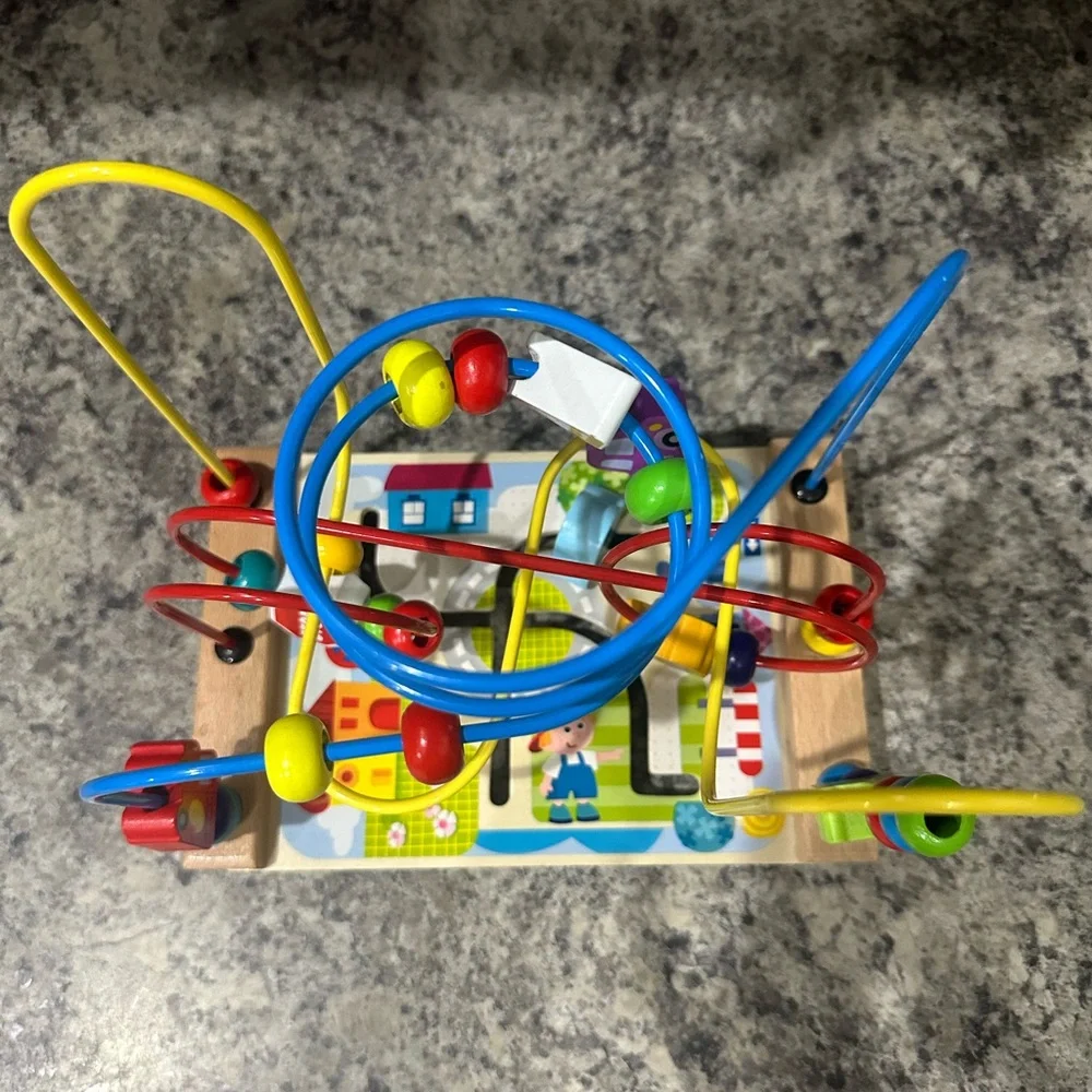 Bead Maze Activity Roller Coaster Toy Cars